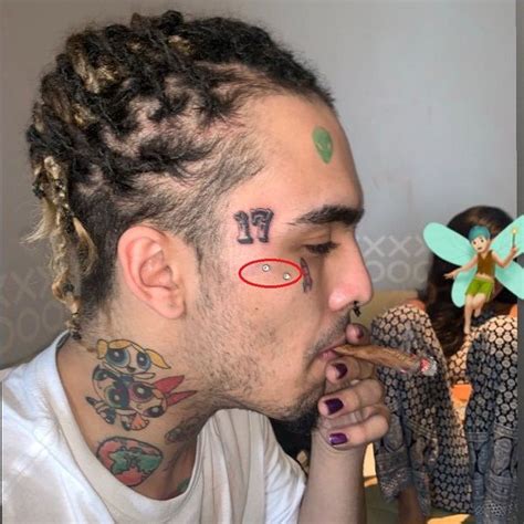 lil pump tattoo gucci|lil pump face.